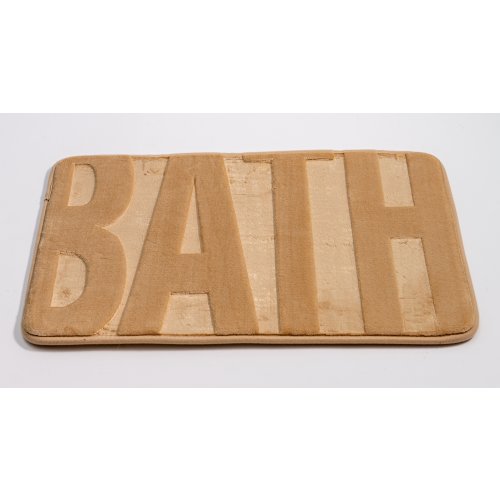(B0155 / B0169) Alfombra de baño microfibra 40 x 60 cm bath beige.