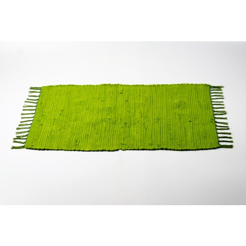 Alfombra Algodón Lisa Verde - Ver tamaños disponibles