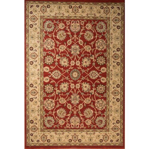 Carpeta estilo persa 160 x 230 cm bordo y natural.