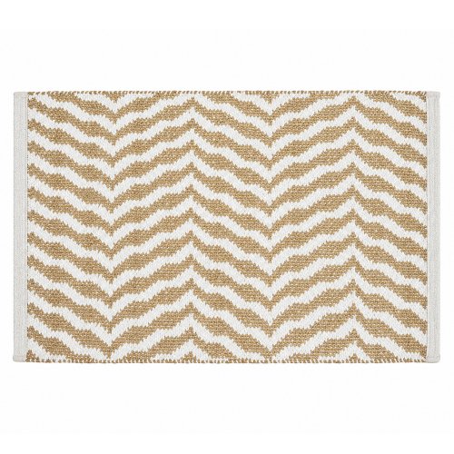 Alfombra 60% yute 40% algodón con ondas reversible 160 x 230 cm