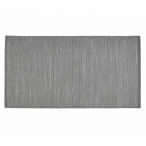 Alfombra 65 x 140 cm jaspeada gris con guarda