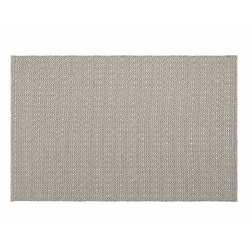 Alfombra 150 x 230 cm gris diseño diamantes