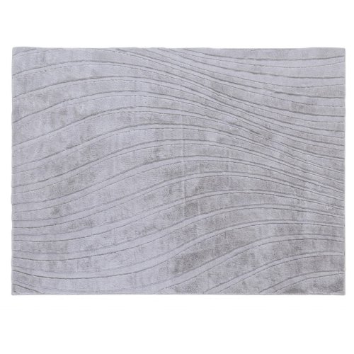 Alfombra peluchito con ondas gris
