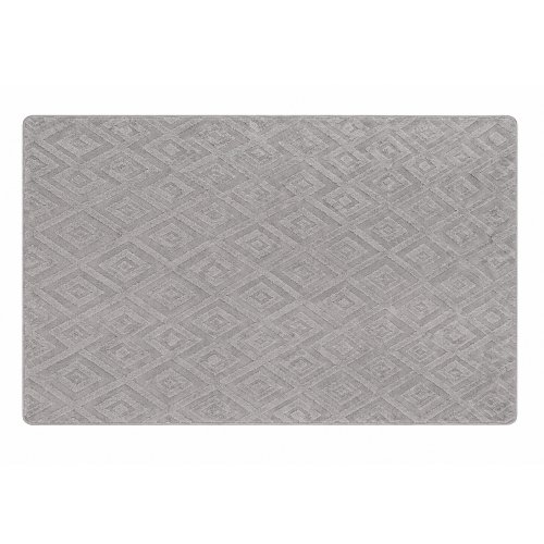 Alfombra 155 x 230 cm pelo corto rombos gris
