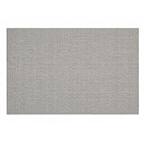 Alfombra trama nudos gris con blanco