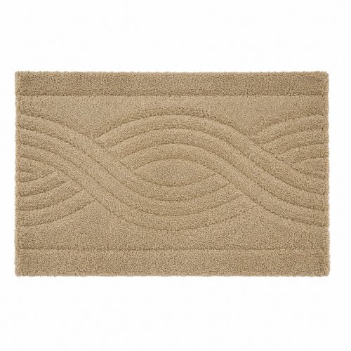 Alfombra de baño 40x60 cm lisa tramado trenza
