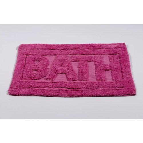Alfombra de baño 40x60cm BATH con borde lisa - Rosa