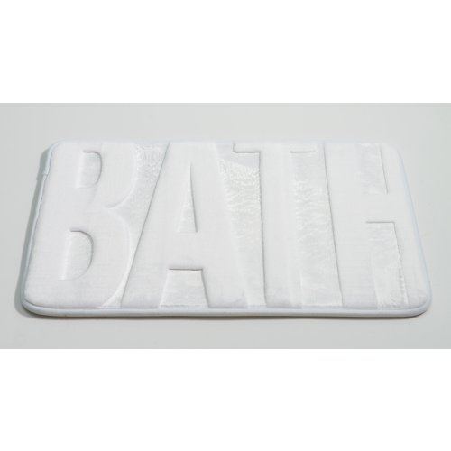 (B0155 / B0169) Alfombra de baño microfibra 40 x 60 cm bath blanco.