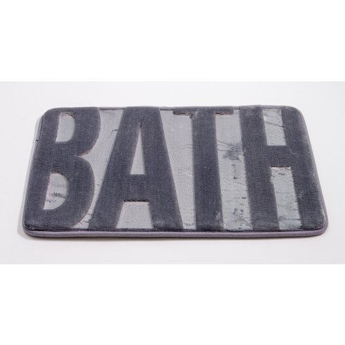 Alfombra de baño microfibra bath gris