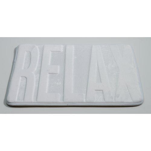 (B0156 / B0170) Alfombra de baño microfibra 43 x 61 cm relax blanco.