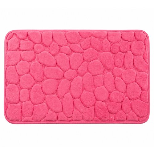 (B0081 / B0120 / B0261) Alfombra de baño de microfibra 40 x 60 cm piedras rosa