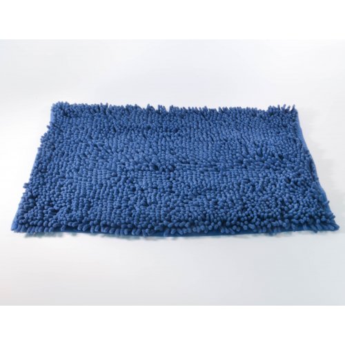 (B0037 - B0173) Alfombra microfibra pelo largo 40 x 60 cm azul