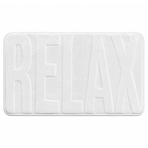 (B0156 / B0170) Alfombra de baño microfibra 43 x 61 cm relax blanco.