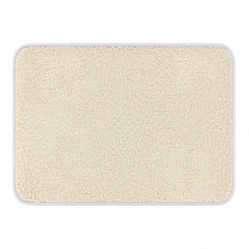 Alfombra baño 40 x 60 cm peluche natural