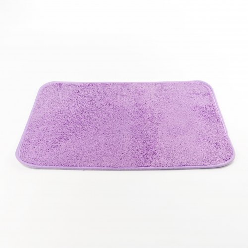 Alfombra baño 40 x 60 cm peluche violeta