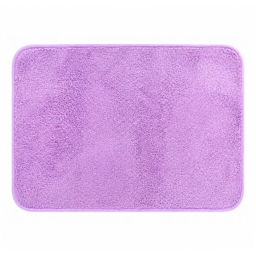 Alfombra baño 40 x 60 cm peluche violeta