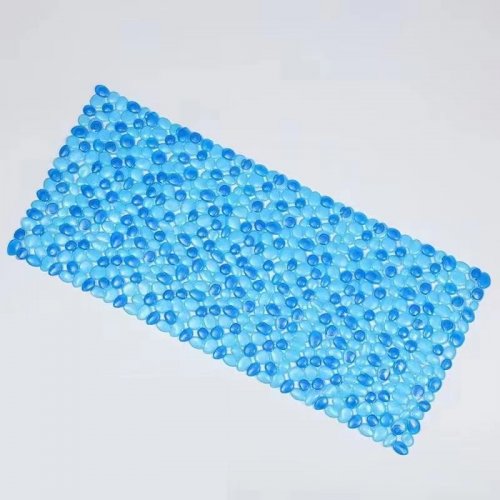 Alfombra PVC 33 x 63 cm circulos azul
