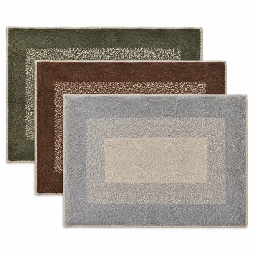Alfombra de baño 40 x 60 cm rectángulos degradé colores surtidos
