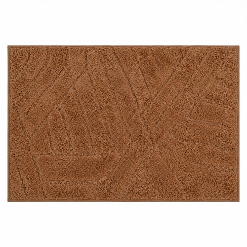 Alfombra de baño 40 x 60 cm bastones beige