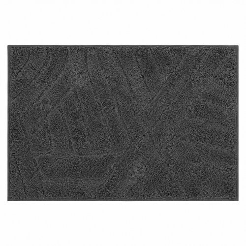Alfombra de baño 40 x 60 cm bastones gris