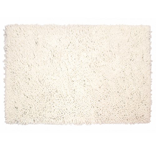 Alfombra baño 40 x 60 cm chenille natural.