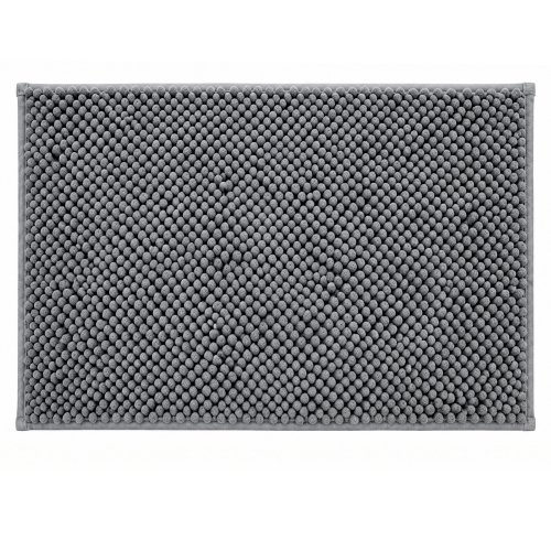 Alfombra baño 40 x 60 cm chenille pelo corto g.oscuro
