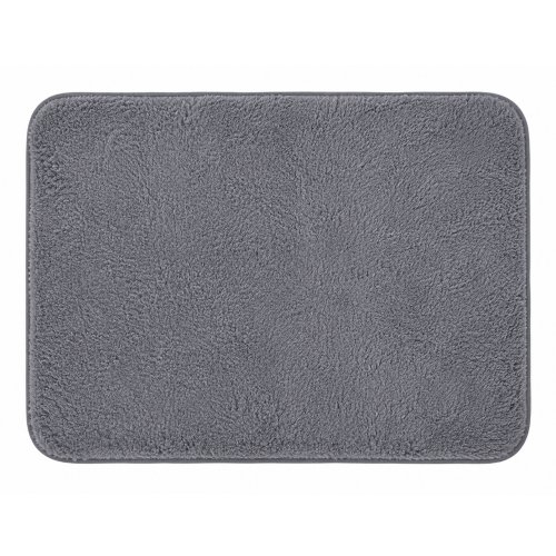 Alfombra baño 40 x 60 cm pelo corto gris