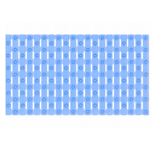 Alfombra de baño 37 x 68 cm pvc azul