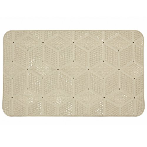 Alfombra de pvc 38 x 69 cm rombos grandes beige
