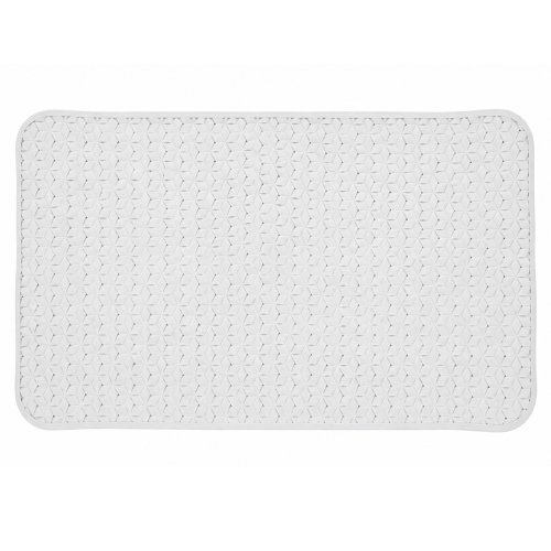 Alfombra de pvc 38 x 69 cm rombos grandes blanco