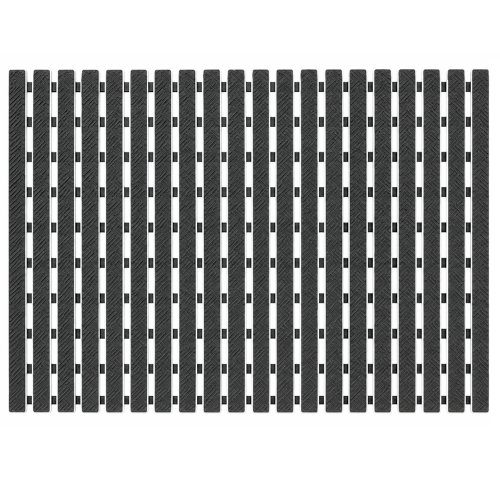 Alfombra de pvc 38 x 68 cm tablitas separadas gris