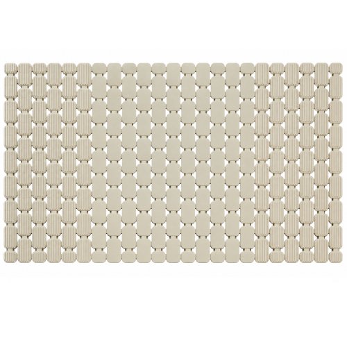 Alfombra de pvc 39 x 72 cm rectángulos chicos beige