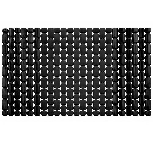 Alfombra de pvc 39 x 72 cm rectángulos chicos negro
