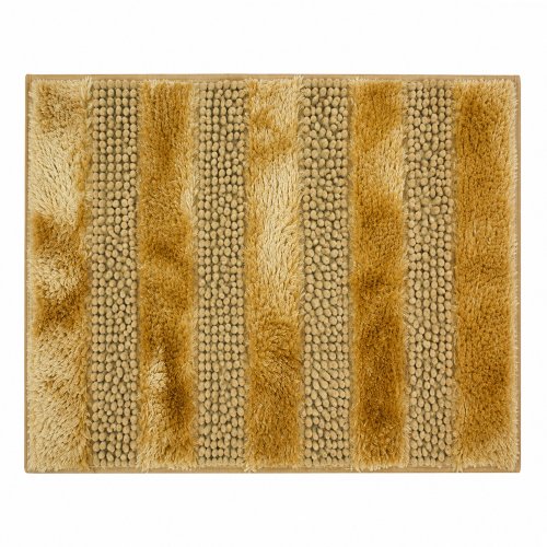 Alfombra de baño 40x60cm  shaggy c/peluchito corto beige