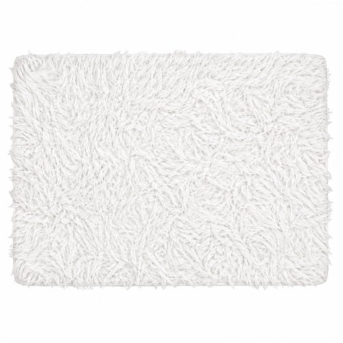 Alfombra de baño 40x60cm pelo largo blanco