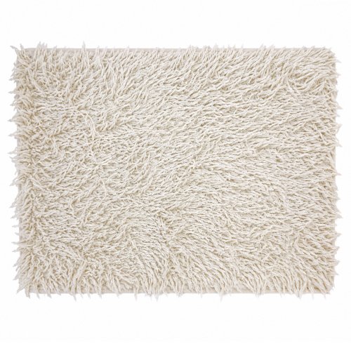 Alfombra de baño 40x60cm pelo largo natural