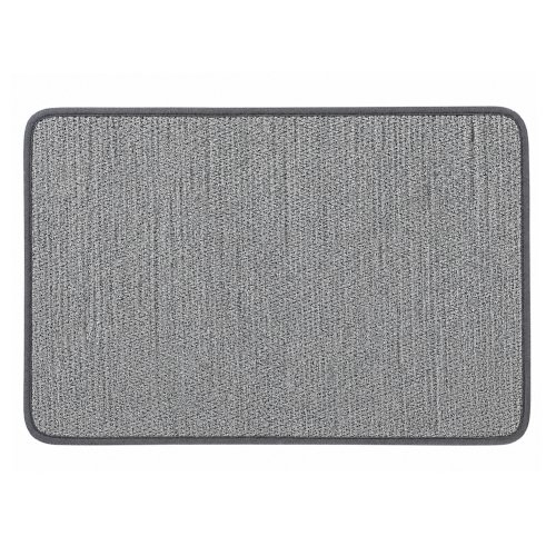 Alfombra de baño 40 x 60 cm lisa gris con antideslizante