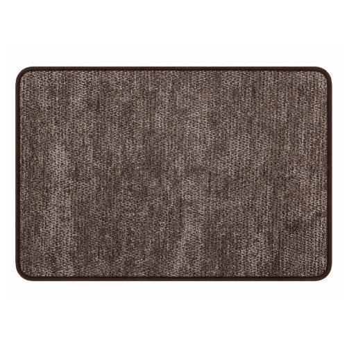 Alfombra de baño 40 x 60 cm lisa marrón con antideslizante