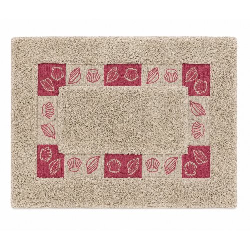 Alfombra de baño 40 x 60 cm natural con diseños surtidos