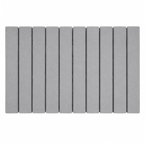 Alfombra de baño 60 x 39 cm barro de diatomea plegable gris