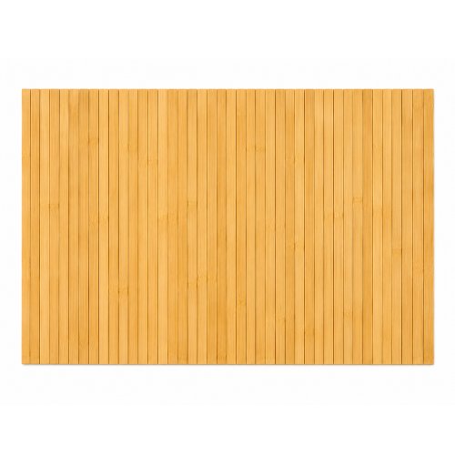 Alfombra de baño 45 x 70 cm con rayas de bamboo