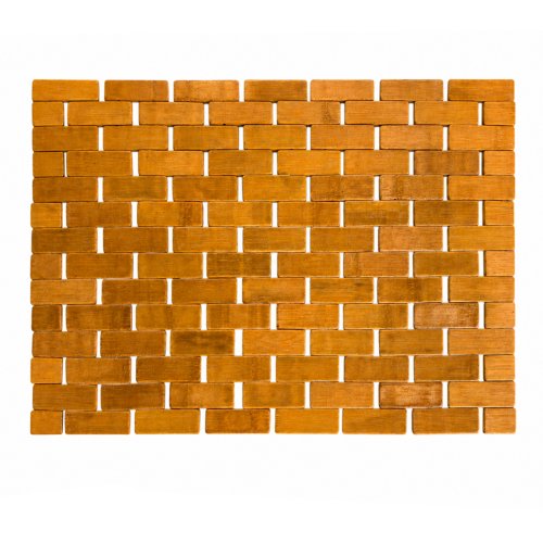 Individual 45 x 27 cm diseño entrelazado de bamboo