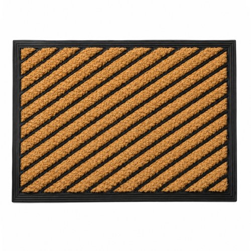 Felpudo goma con coco 40x60cm diagonales