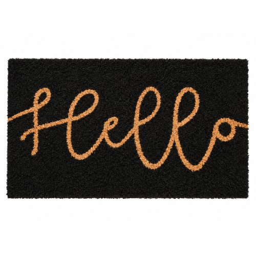 Felpudo de coco impreso 45 x 75 cm hello ngo /nat