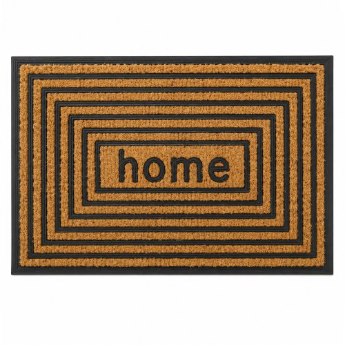 Felpudo coco y goma 40 x 60 cm home rectángulos