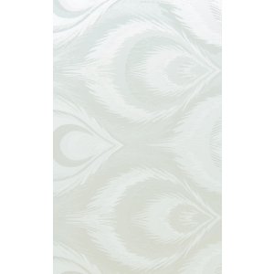Cortina de baño PVC 180x180 cm pluma de pavo real transparente