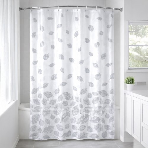 Cortina de baño 180 x 180 cm con hojas