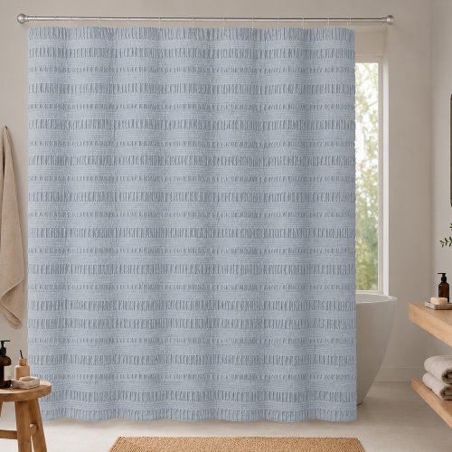 Cortina de baño 180 x 180 cm diseño 3D gris