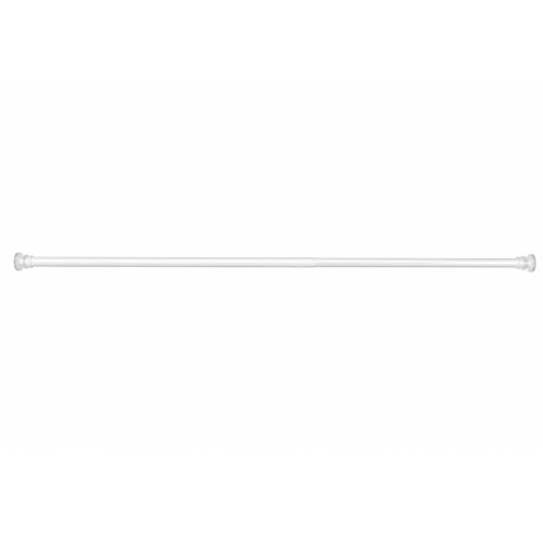 Barral extensible hierro con soporte redondo de silicona blanco