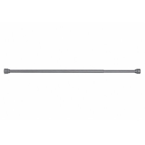 Barral extensible hierro con soporte redondo gris